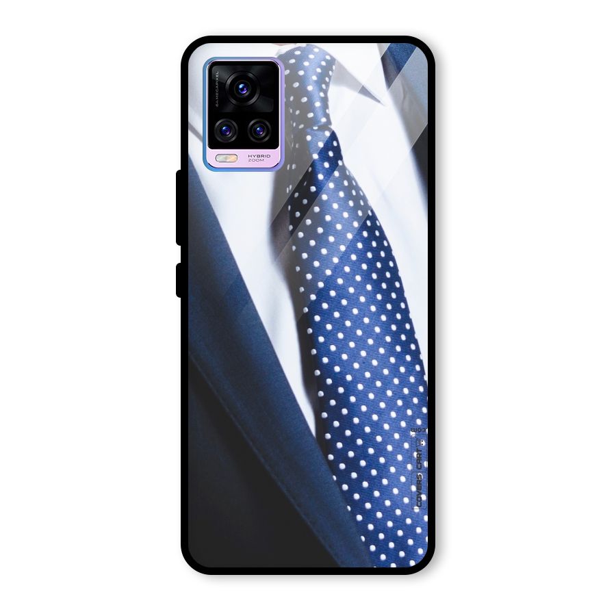Classy Tie Glass Back Case for Vivo V20 Pro