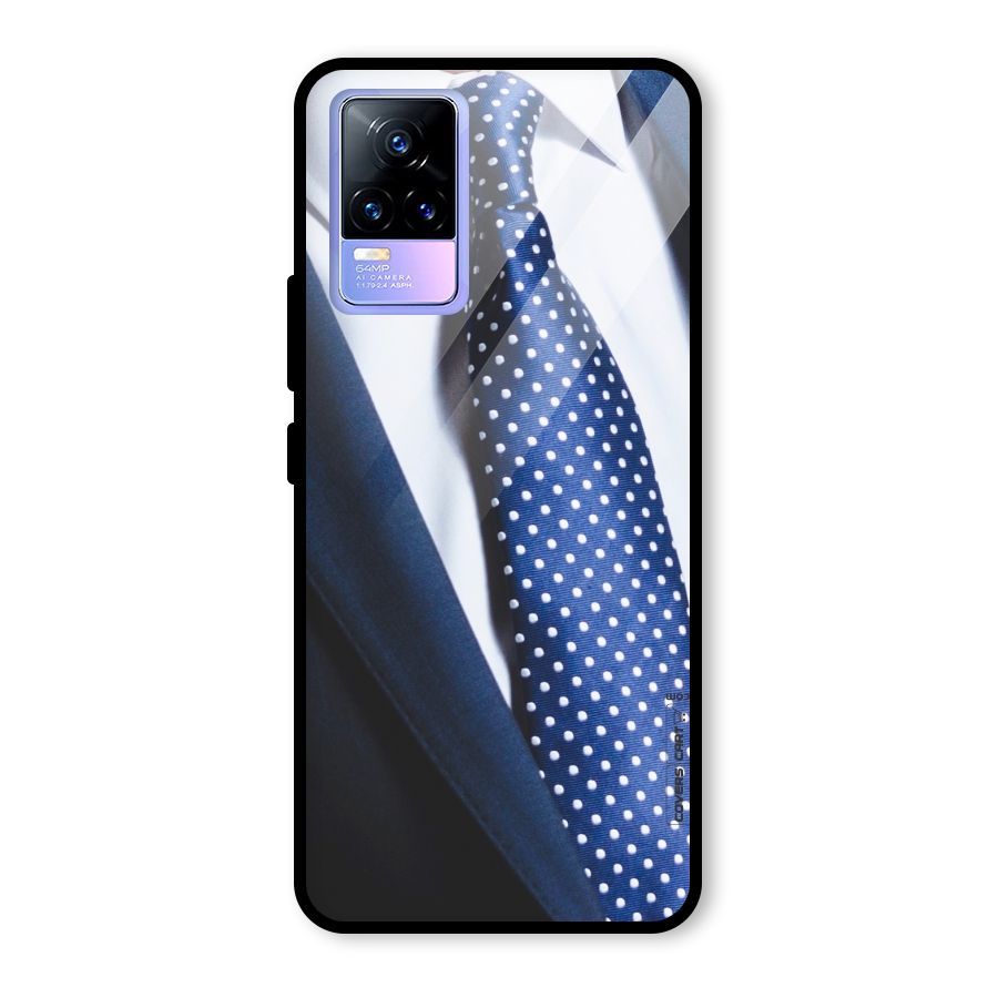 Classy Tie Glass Back Case for Vivo Y73