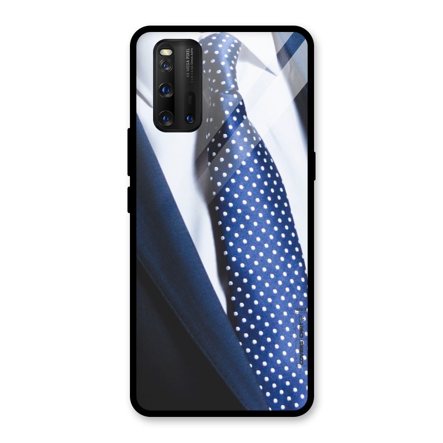 Classy Tie Glass Back Case for Vivo iQOO 3