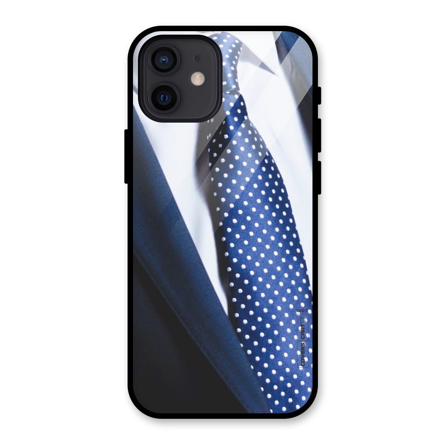 Classy Tie Glass Back Case for iPhone 12
