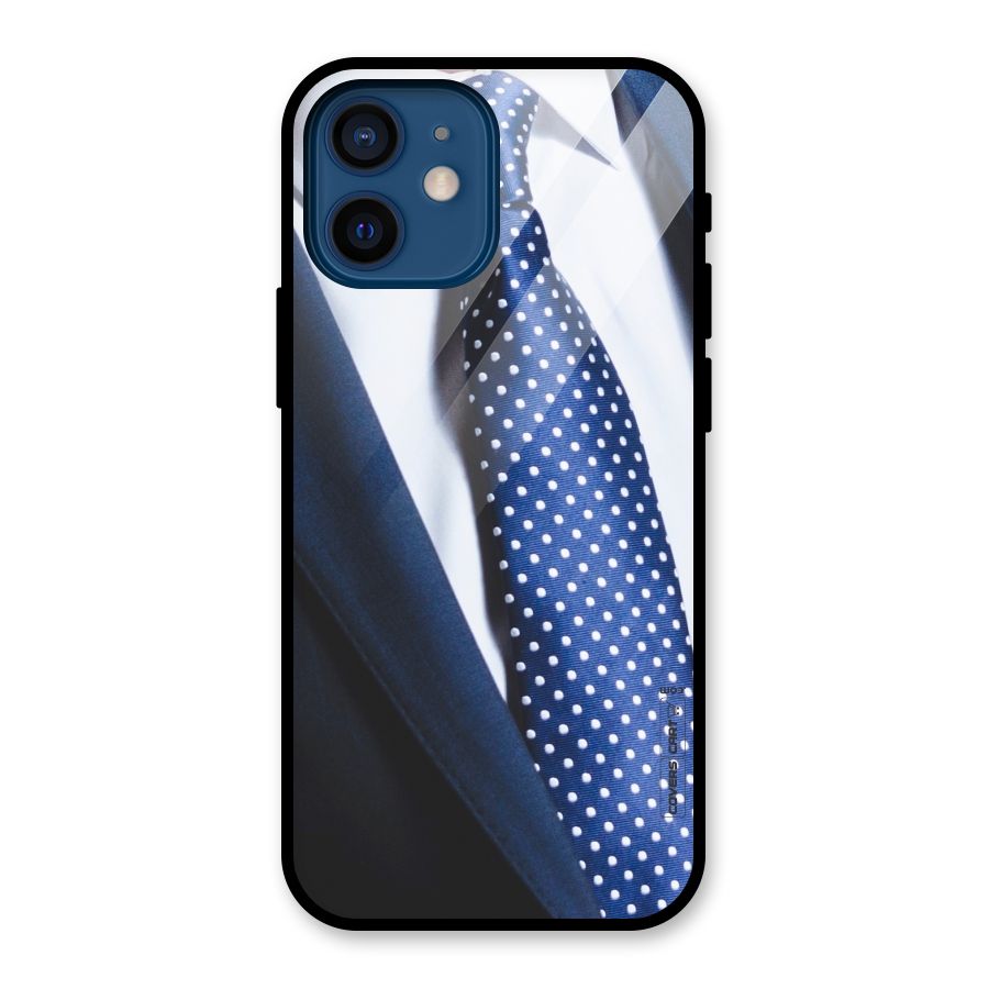 Classy Tie Glass Back Case for iPhone 12 Mini