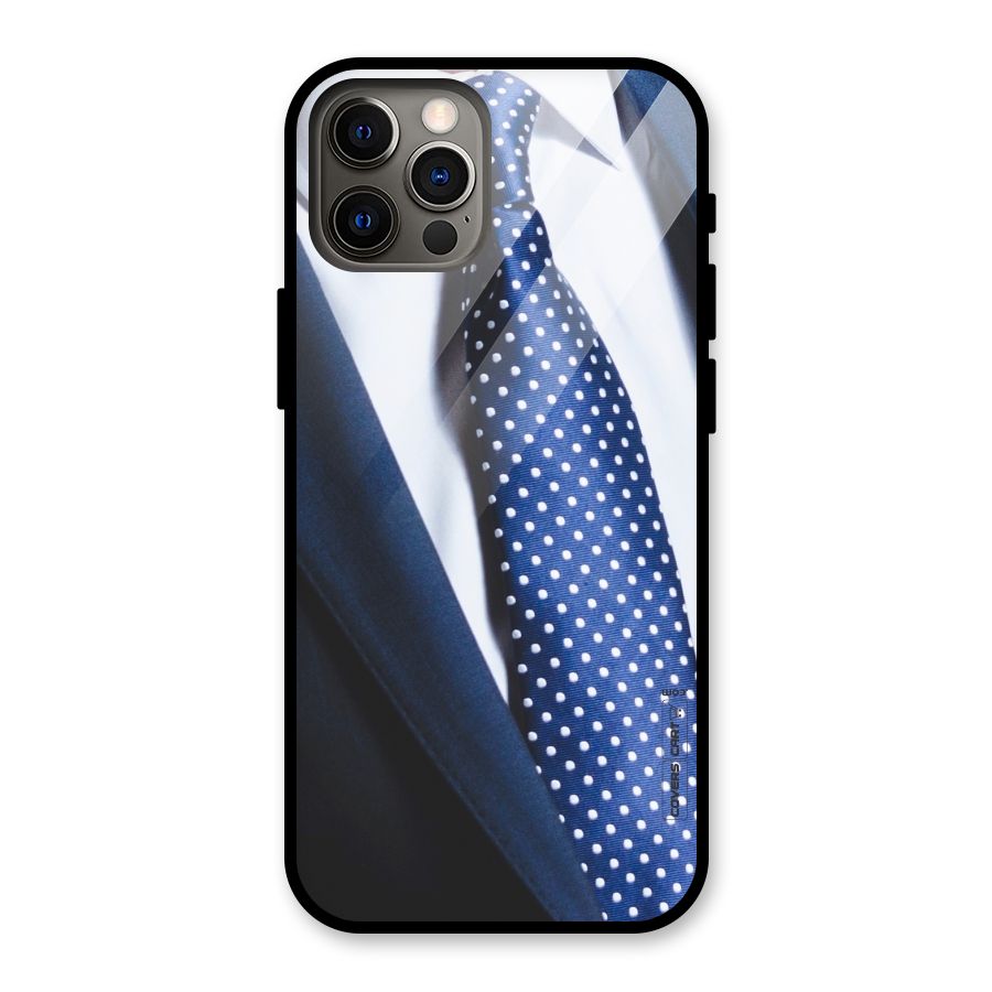 Classy Tie Glass Back Case for iPhone 12 Pro