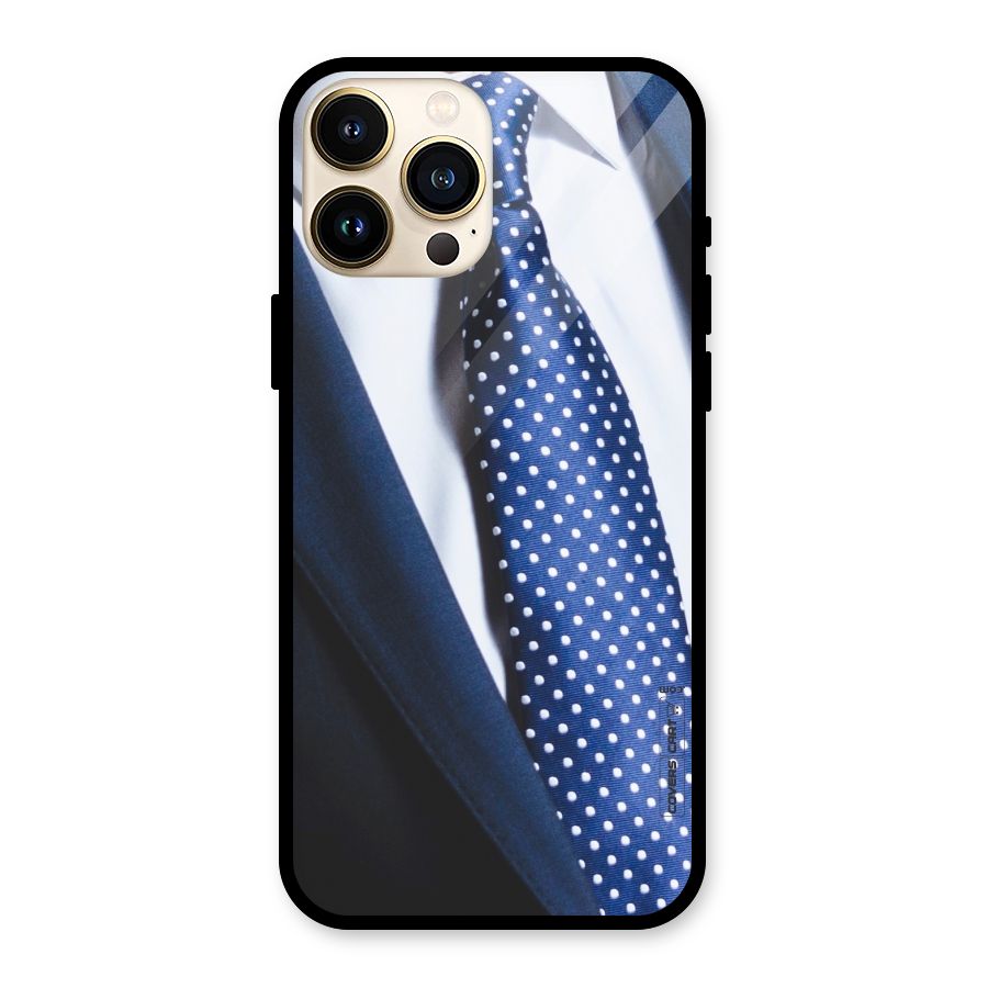 Classy Tie Glass Back Case for iPhone 13 Pro Max