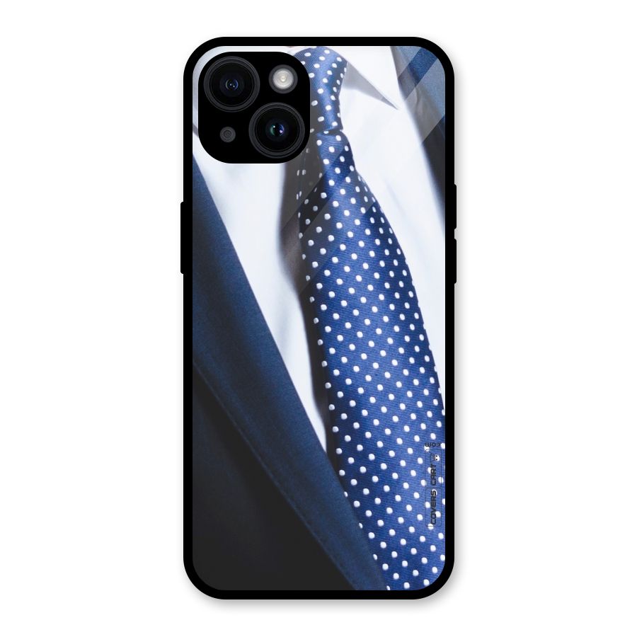 Classy Tie Glass Back Case for iPhone 14
