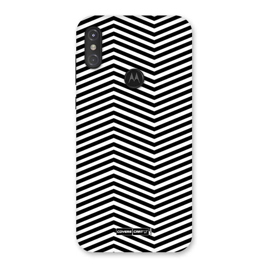 Classy Zig Zag Back Case for Motorola One Power