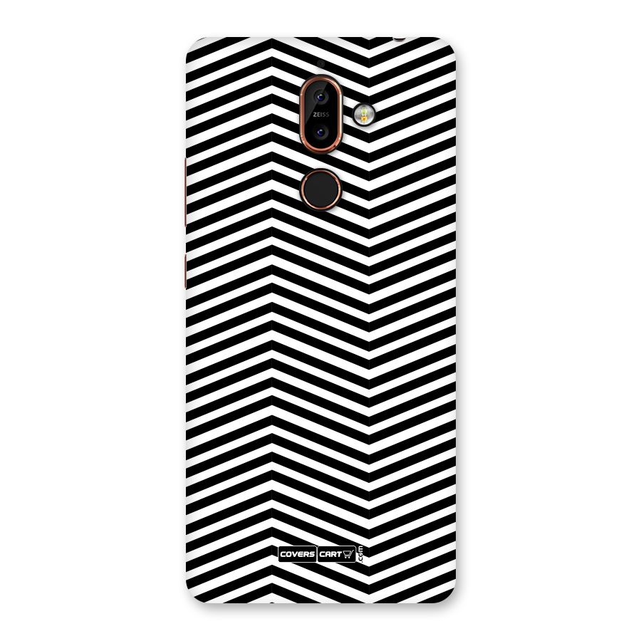 Classy Zig Zag Back Case for Nokia 7 Plus