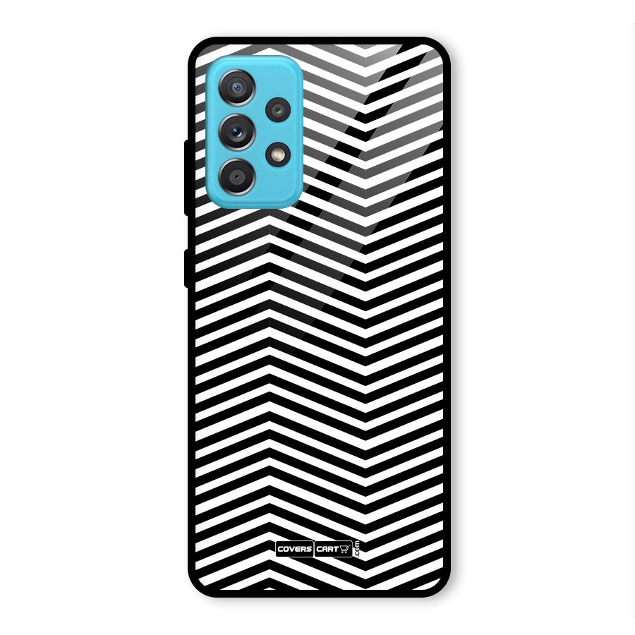 Classy Zig Zag Glass Back Case for Galaxy A52