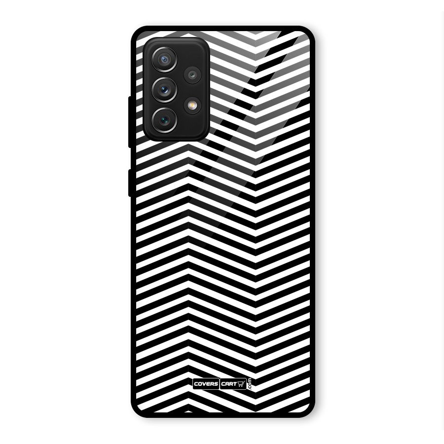 Classy Zig Zag Glass Back Case for Galaxy A72
