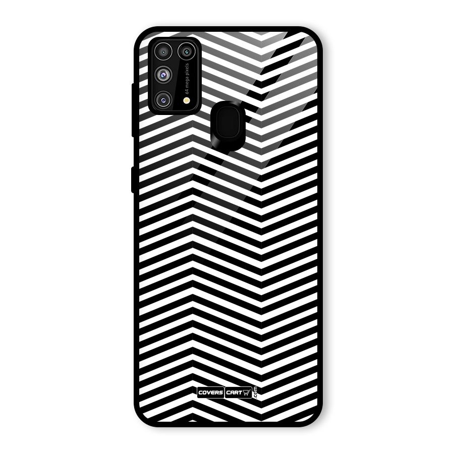 Classy Zig Zag Glass Back Case for Galaxy F41