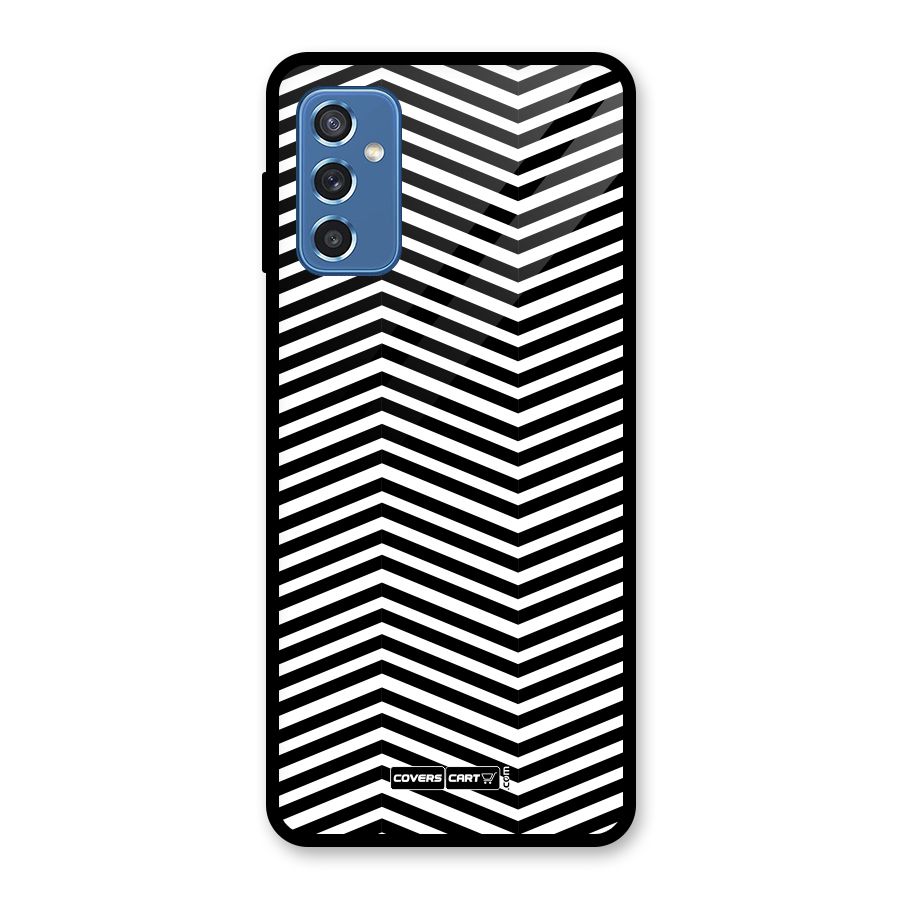 Classy Zig Zag Glass Back Case for Galaxy M52 5G