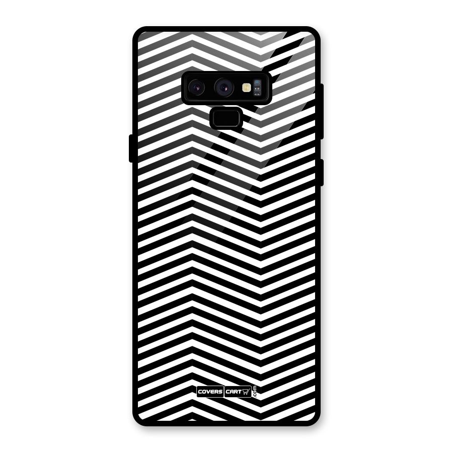 Classy Zig Zag Glass Back Case for Galaxy Note 9