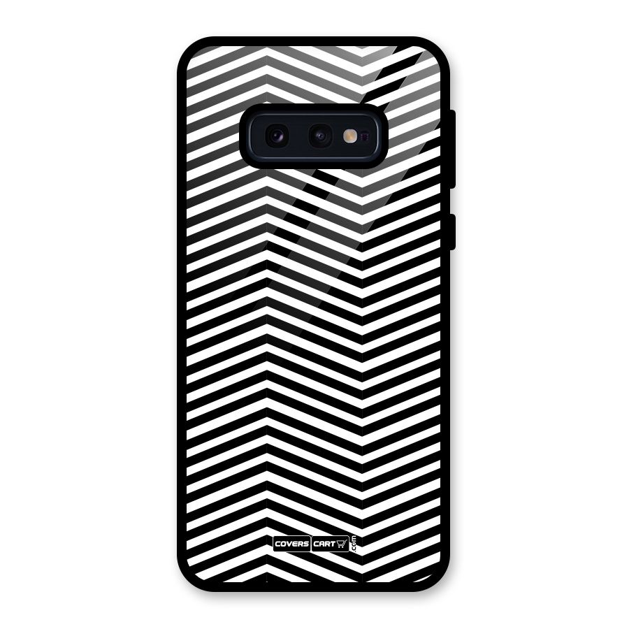 Classy Zig Zag Glass Back Case for Galaxy S10e