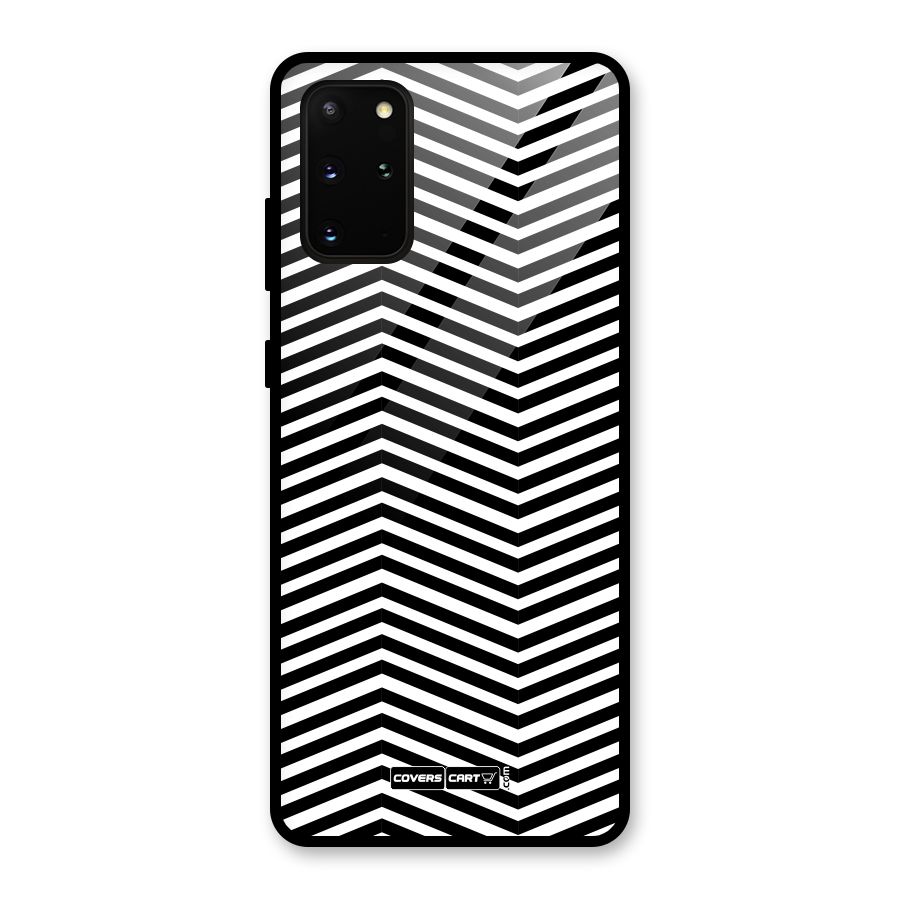 Classy Zig Zag Glass Back Case for Galaxy S20 Plus