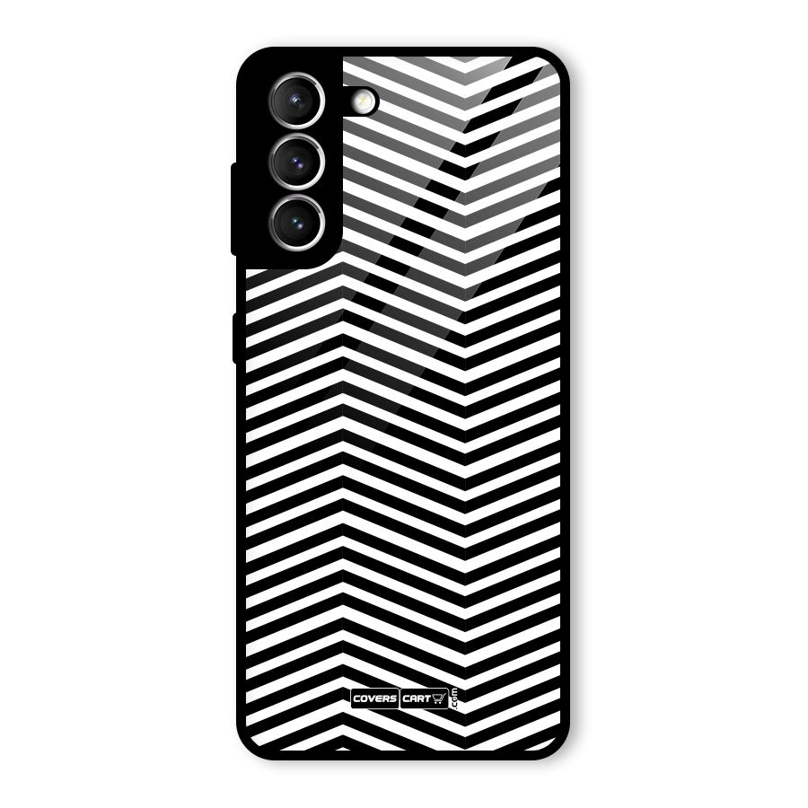 Classy Zig Zag Glass Back Case for Galaxy S21 5G