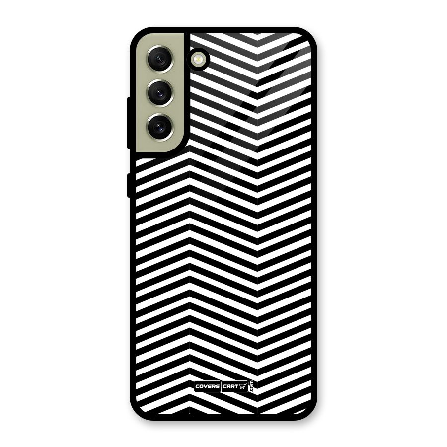 Classy Zig Zag Glass Back Case for Galaxy S21 FE 5G