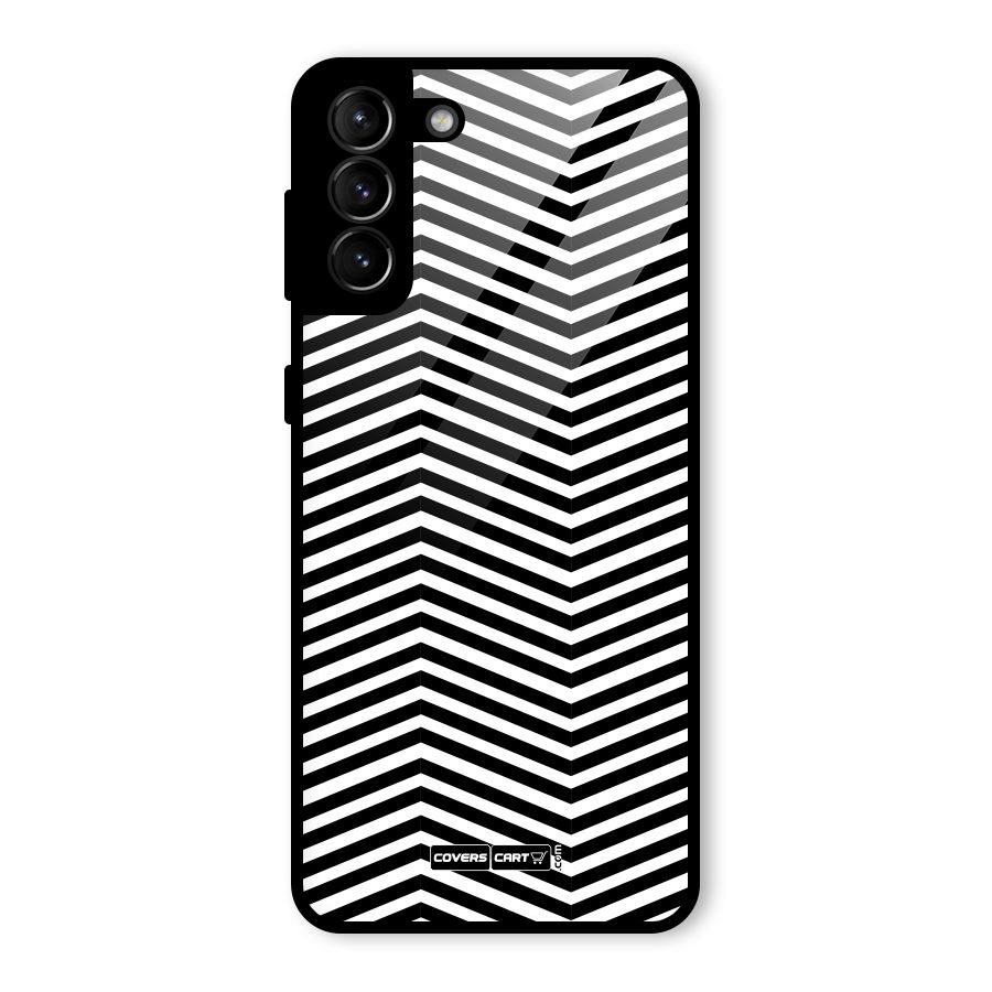 Classy Zig Zag Glass Back Case for Galaxy S21 Plus