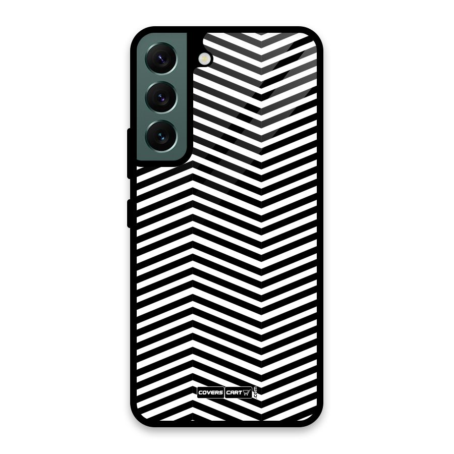 Classy Zig Zag Glass Back Case for Galaxy S22 5G