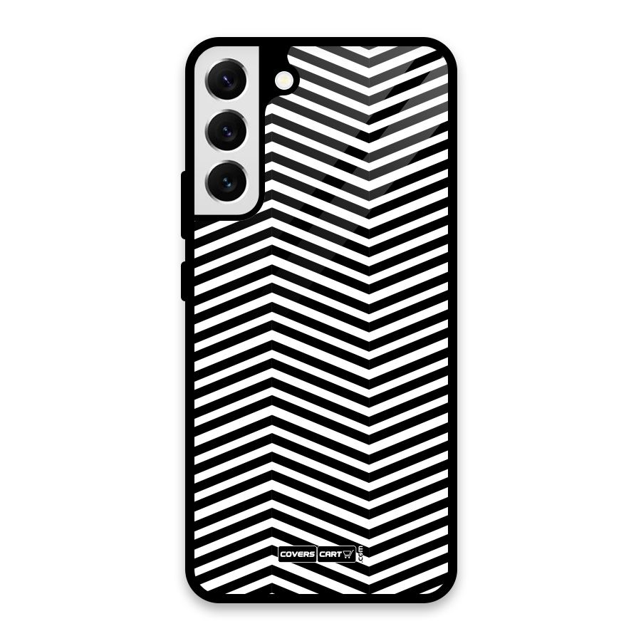Classy Zig Zag Glass Back Case for Galaxy S22 Plus 5G