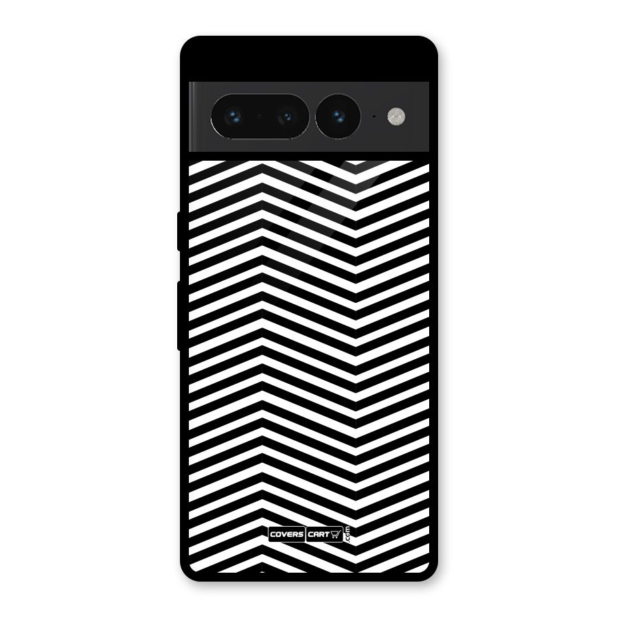 Classy Zig Zag Glass Back Case for Google Pixel 7 Pro