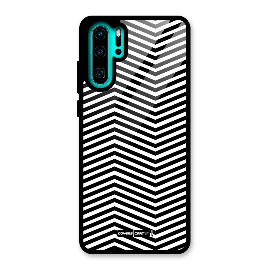 Classy Zig Zag Glass Back Case for Huawei P30 Pro