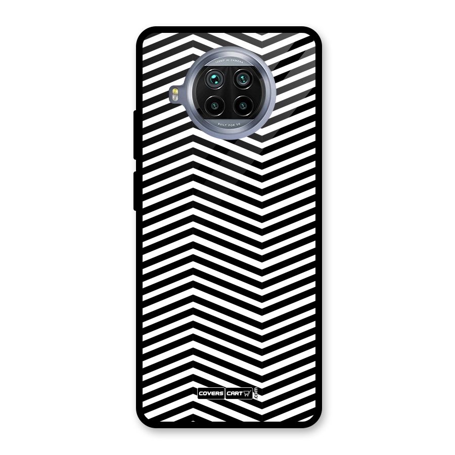 Classy Zig Zag Glass Back Case for Mi 10i