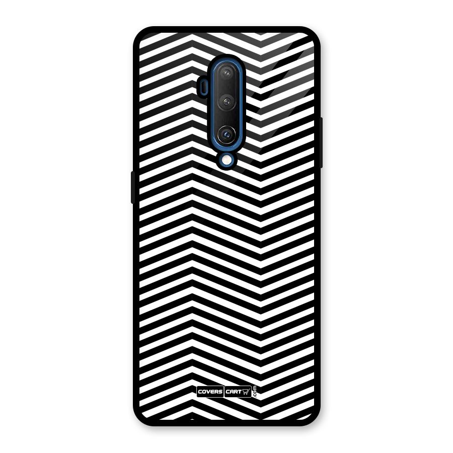 Classy Zig Zag Glass Back Case for OnePlus 7T Pro