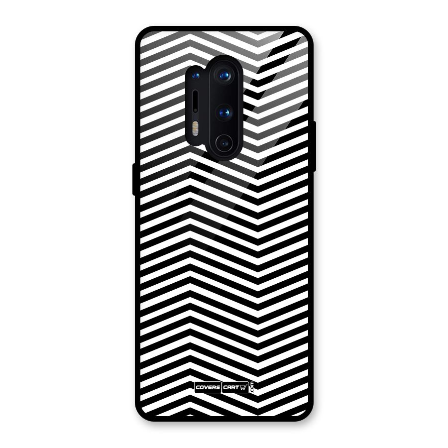 Classy Zig Zag Glass Back Case for OnePlus 8 Pro