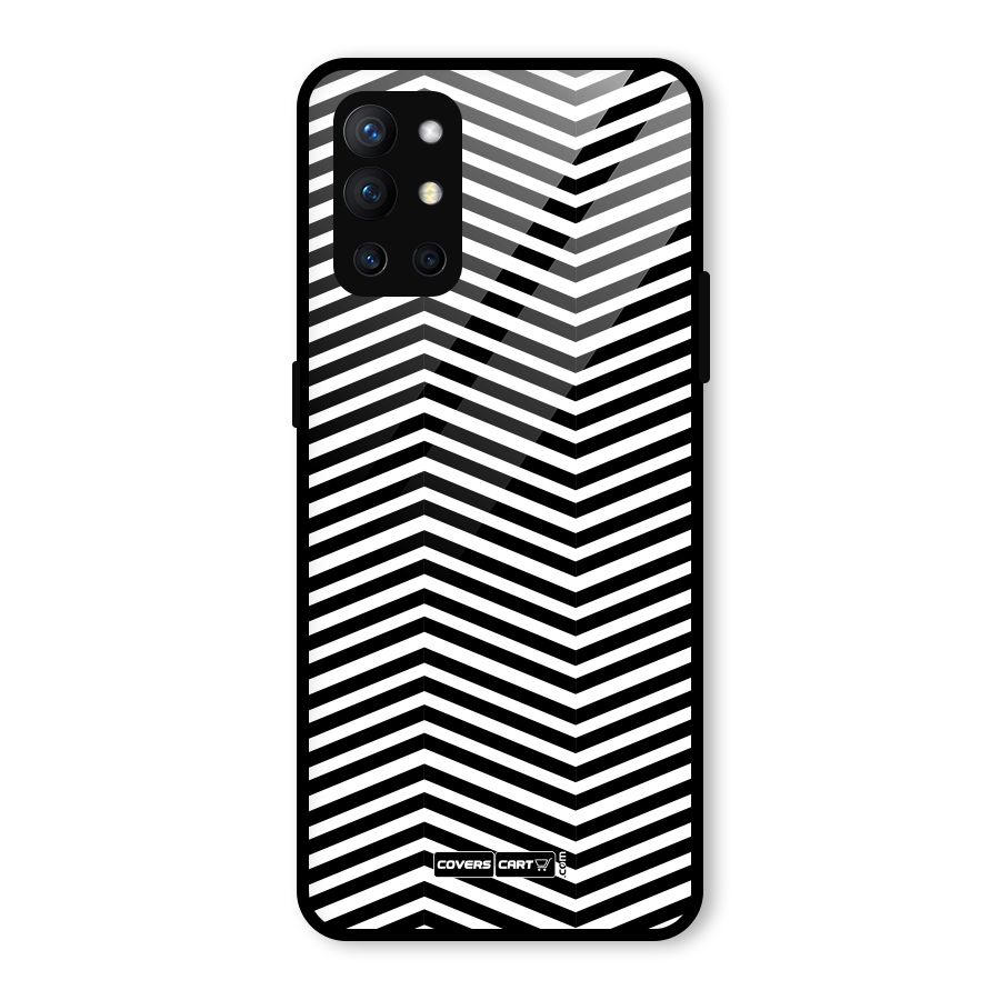 Classy Zig Zag Glass Back Case for OnePlus 9R