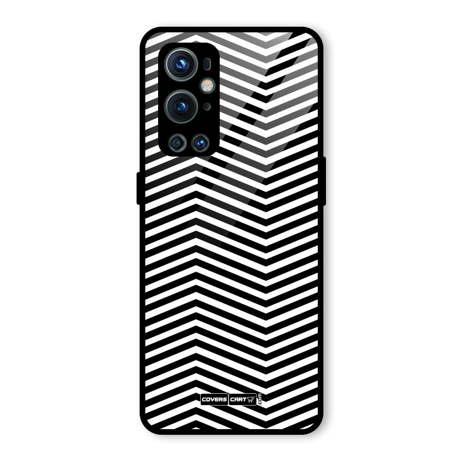 Classy Zig Zag Glass Back Case for OnePlus 9 Pro