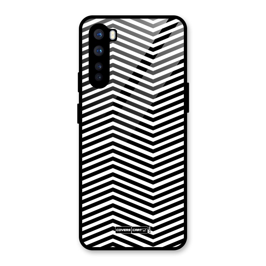 Classy Zig Zag Glass Back Case for OnePlus Nord