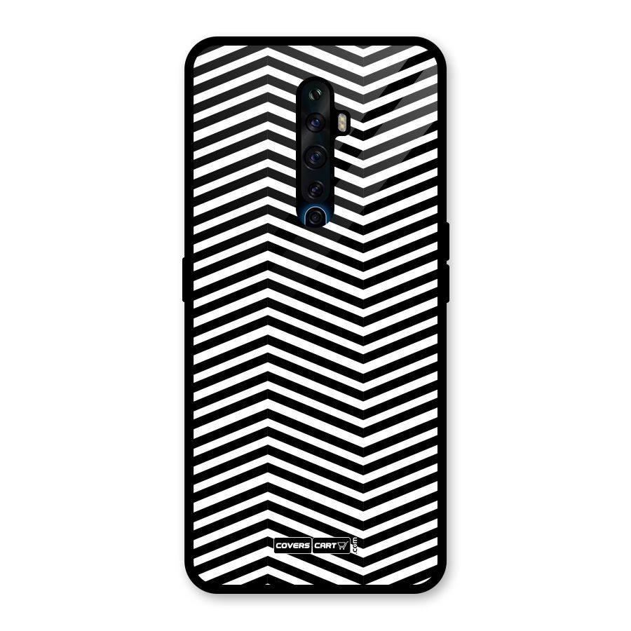 Classy Zig Zag Glass Back Case for Oppo Reno2 Z