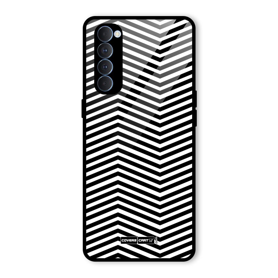 Classy Zig Zag Glass Back Case for Oppo Reno4 Pro