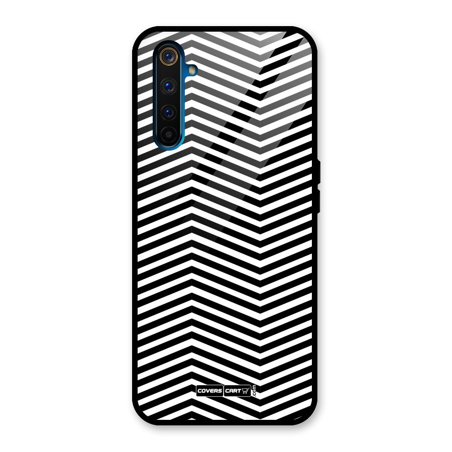 Classy Zig Zag Glass Back Case for Realme 6 Pro