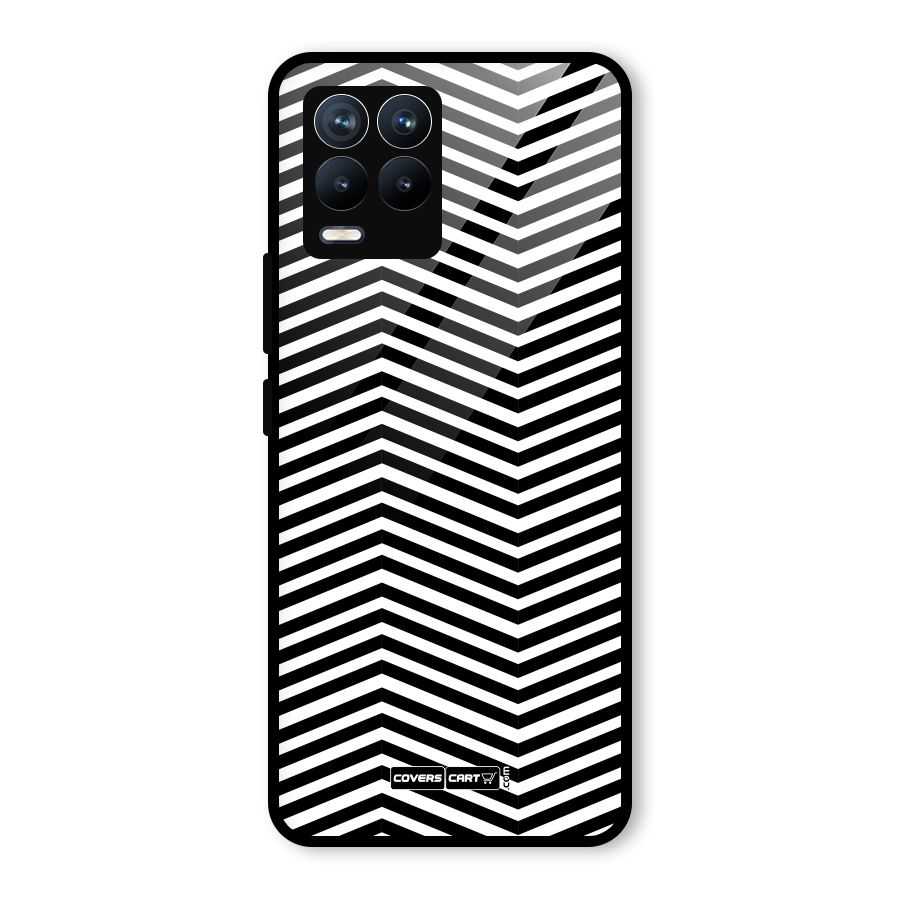 Classy Zig Zag Glass Back Case for Realme 8 Pro