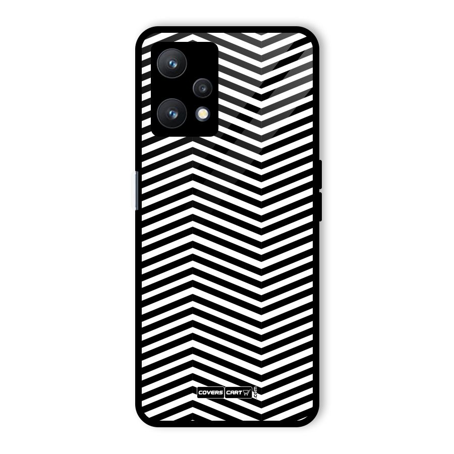 Classy Zig Zag Glass Back Case for Realme 9 Pro 5G