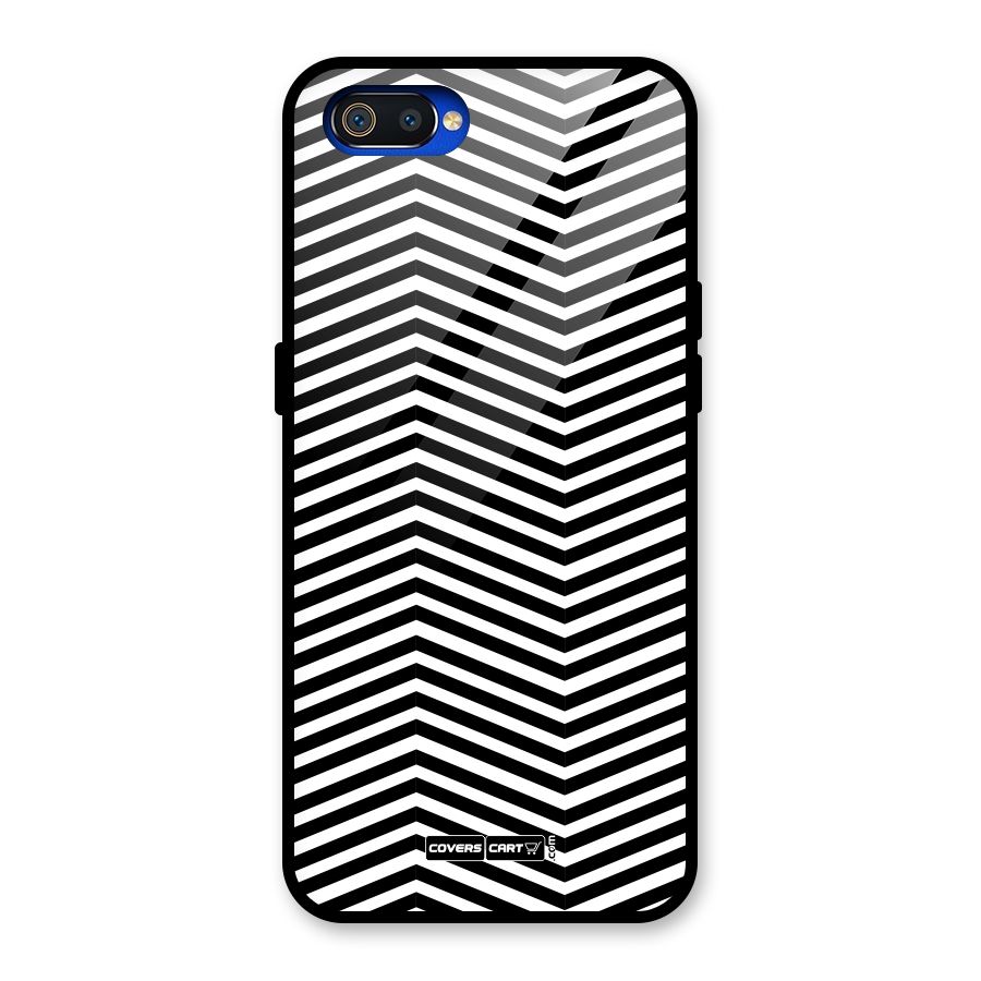 Classy Zig Zag Glass Back Case for Realme C2
