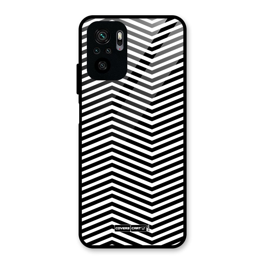 Classy Zig Zag Glass Back Case for Redmi Note 10S