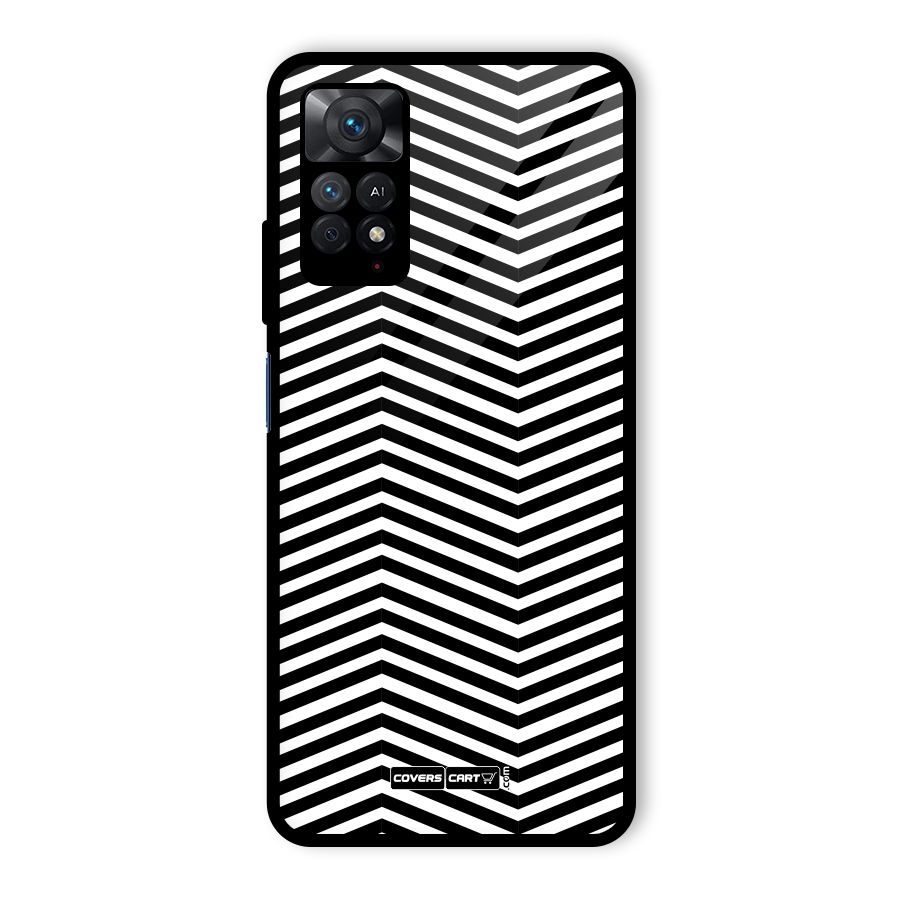 Classy Zig Zag Glass Back Case for Redmi Note 11 Pro