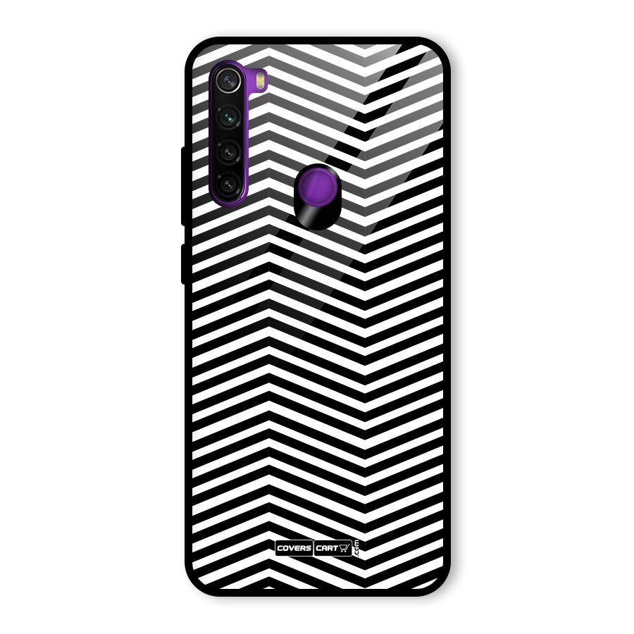 Classy Zig Zag Glass Back Case for Redmi Note 8