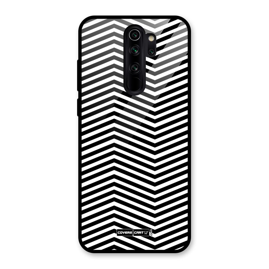 Classy Zig Zag Glass Back Case for Redmi Note 8 Pro