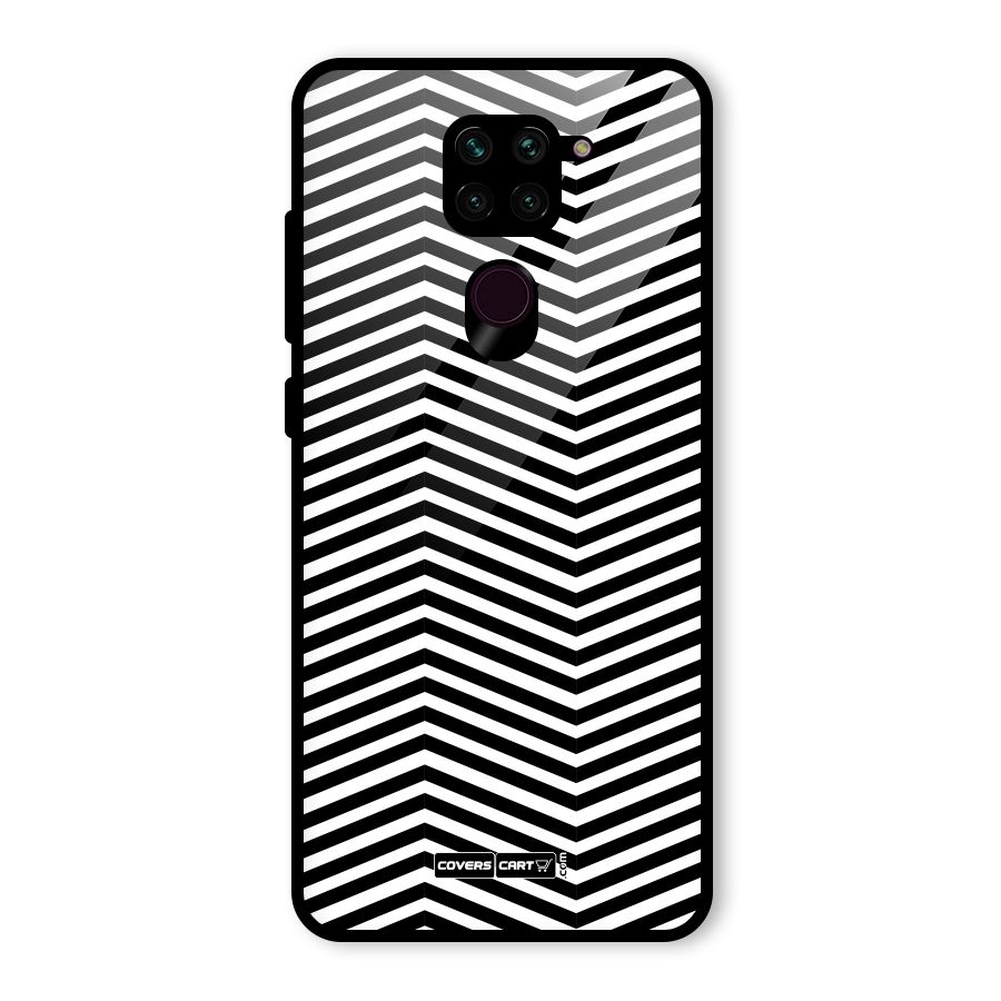 Classy Zig Zag Glass Back Case for Redmi Note 9