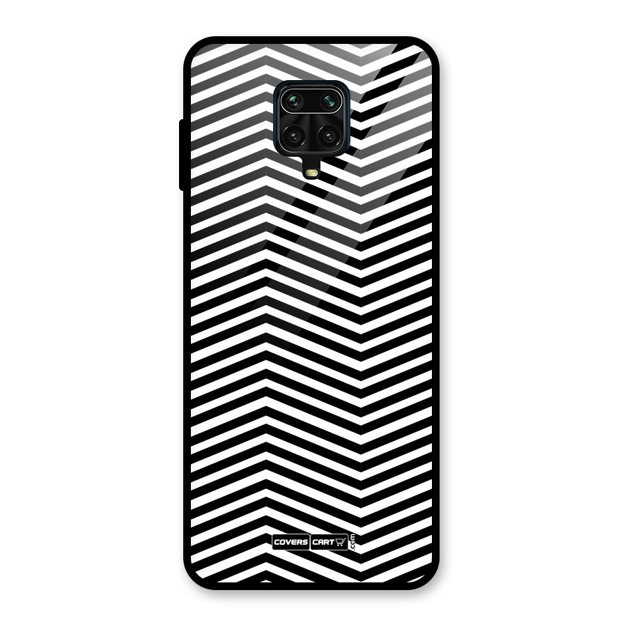 Classy Zig Zag Glass Back Case for Redmi Note 9 Pro