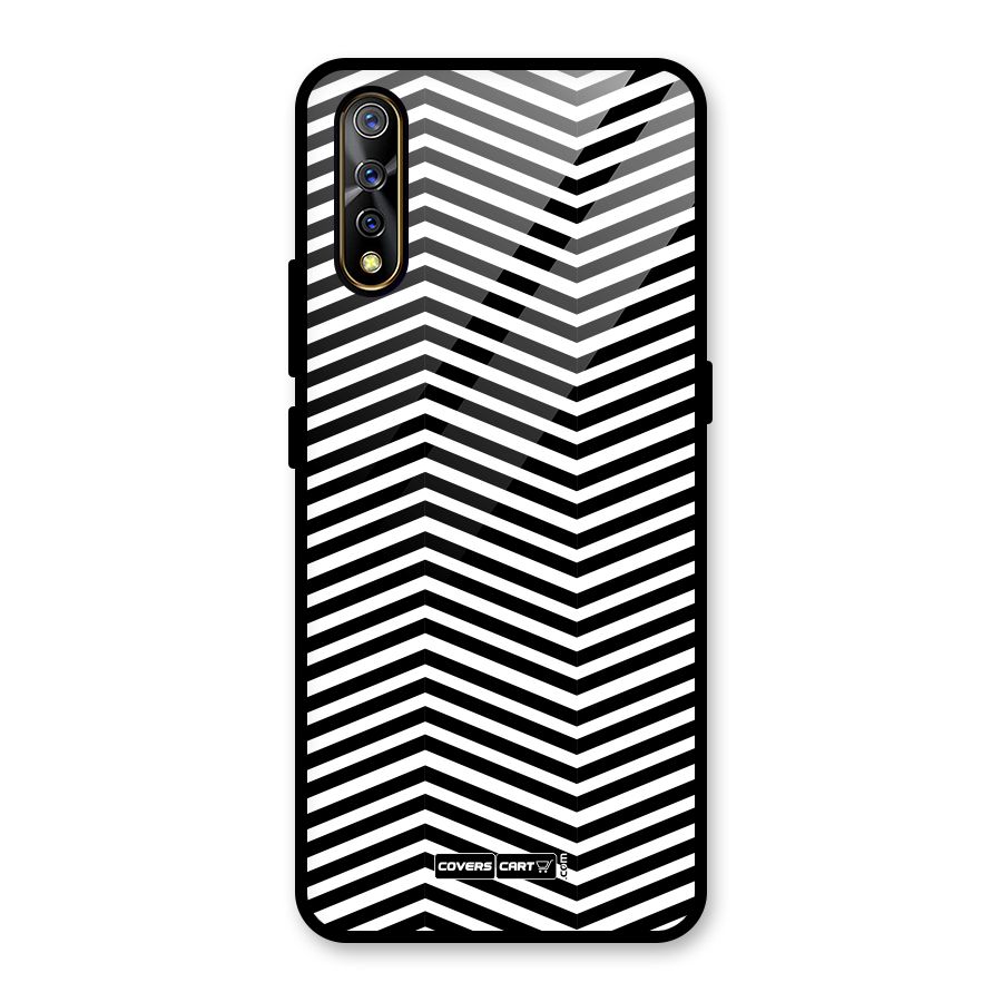 Classy Zig Zag Glass Back Case for Vivo S1