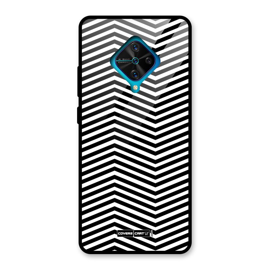 Classy Zig Zag Glass Back Case for Vivo S1 Pro
