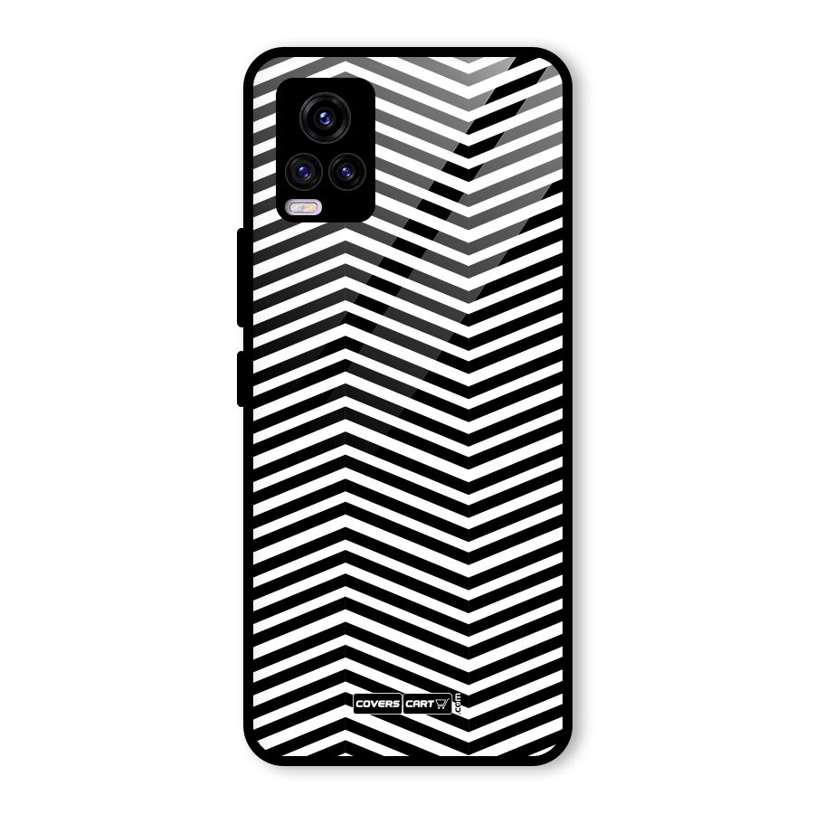 Classy Zig Zag Glass Back Case for Vivo V20