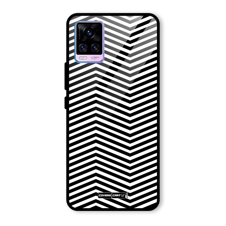 Classy Zig Zag Glass Back Case for Vivo V20 Pro