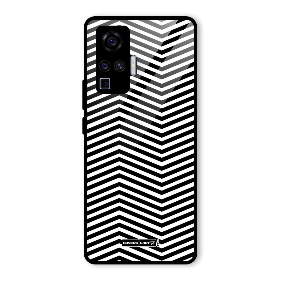 Classy Zig Zag Glass Back Case for Vivo X50 Pro