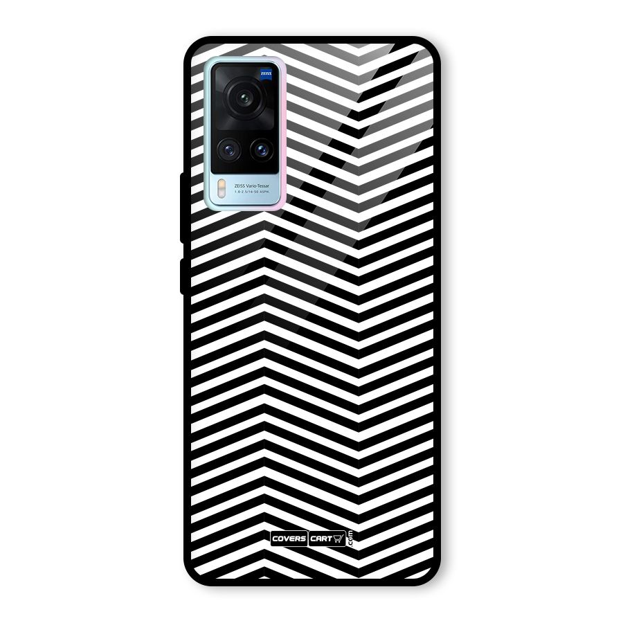 Classy Zig Zag Glass Back Case for Vivo X60