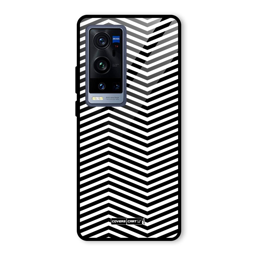 Classy Zig Zag Glass Back Case for Vivo X60 Pro Plus