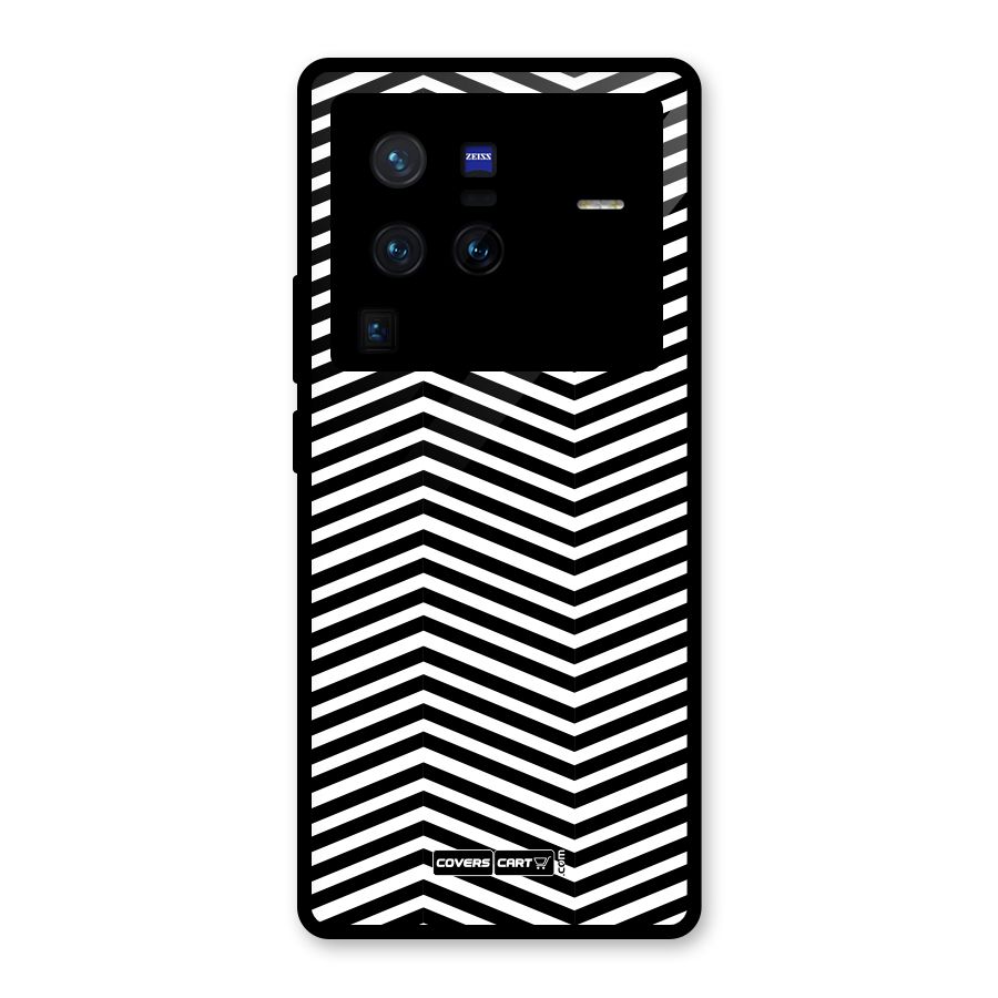 Classy Zig Zag Glass Back Case for Vivo X80 Pro